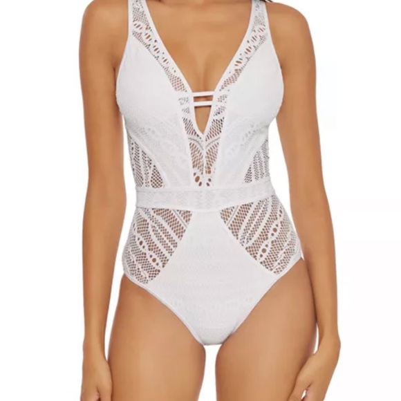 BECCA CROCHET SWIMSUIT - Picture 1 of 4